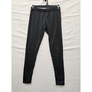 Collette Love Womens Fleece Lined Leggings Black Poly Blend Casual Size Large